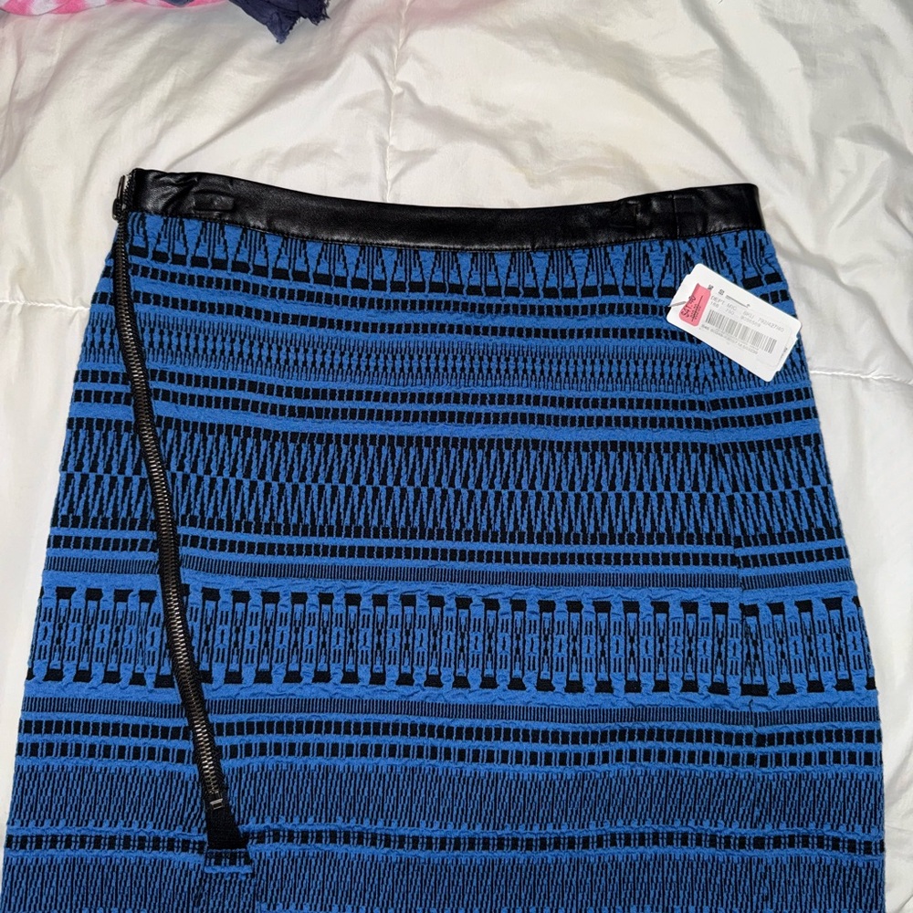 Sanctuary Black and Blue Mini Skirt